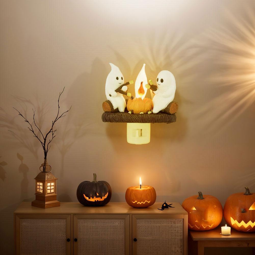🔥🔥 Hot Selling Now & 2024 Ghost Campfire Flickering Nightlight✨🔥👻