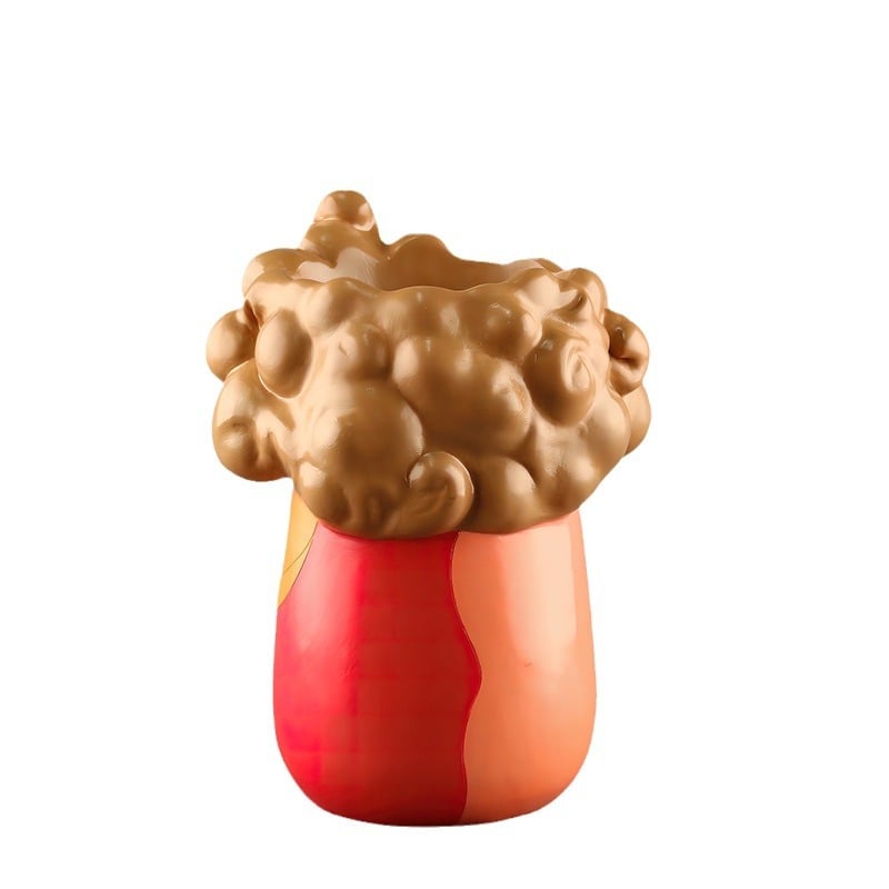 Abstract Rainbow Head Flower Planters Pots