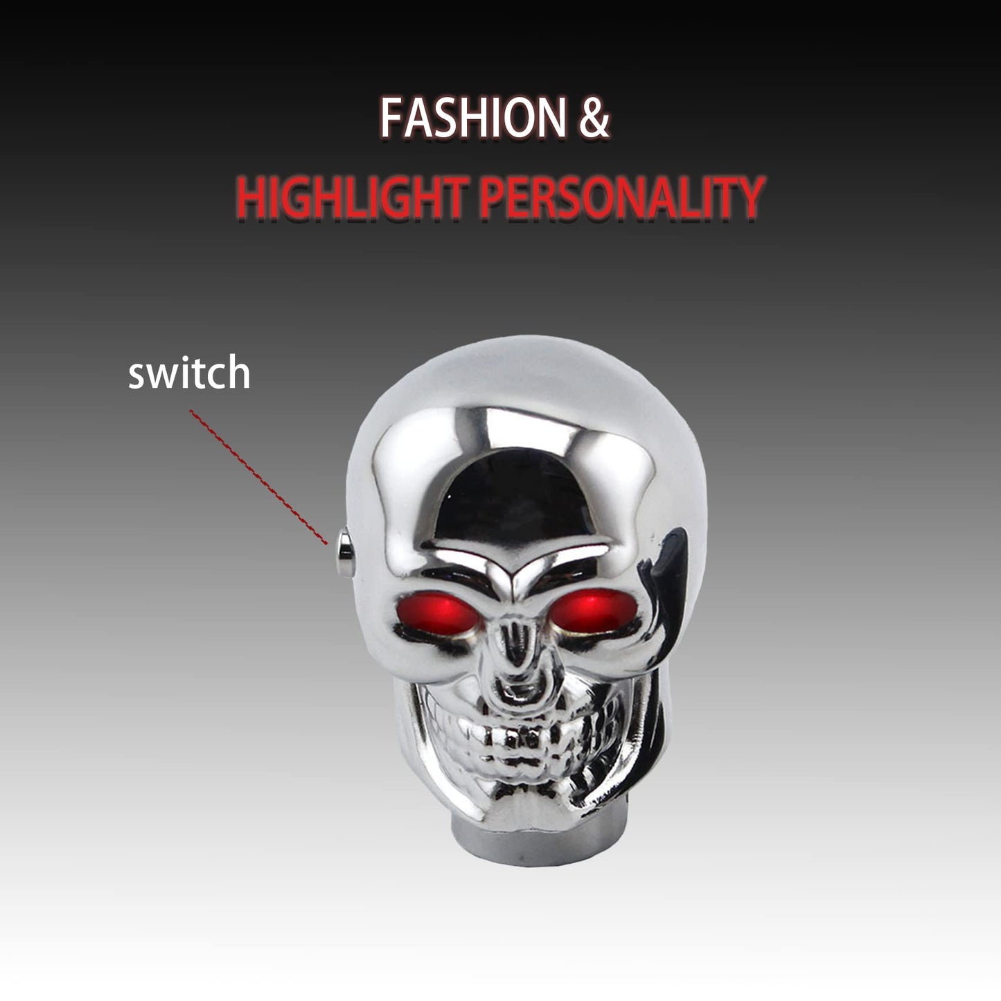 Skull Shifter Knob Fit Most Automatic Transmissions