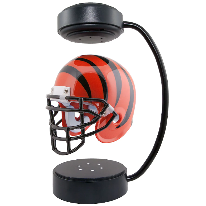 NFL Rotating Levitating Hover Helmet With LED Lighting & Hover Football With Bluetooth Speaker