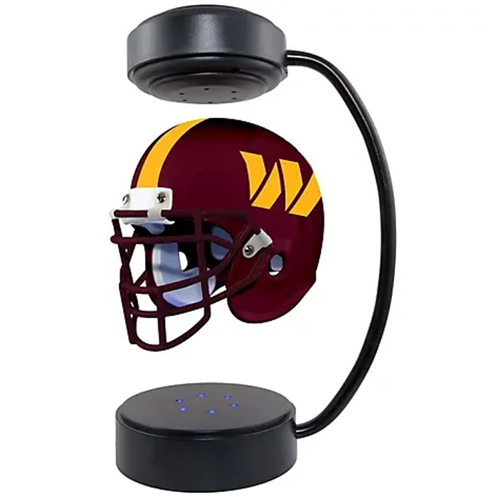 NFL Rotating Levitating Hover Helmet With LED Lighting & Hover Football With Bluetooth Speaker
