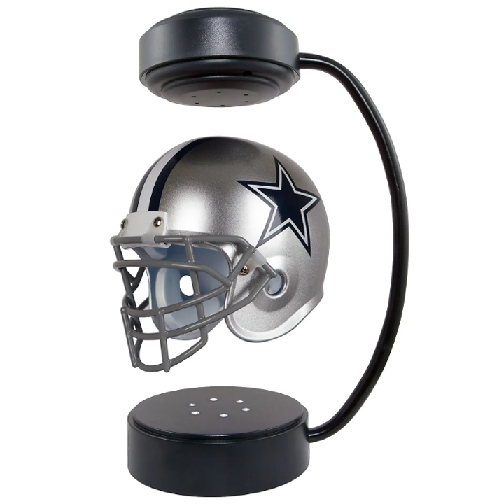 NFL Rotating Levitating Hover Helmet With LED Lighting & Hover Football With Bluetooth Speaker