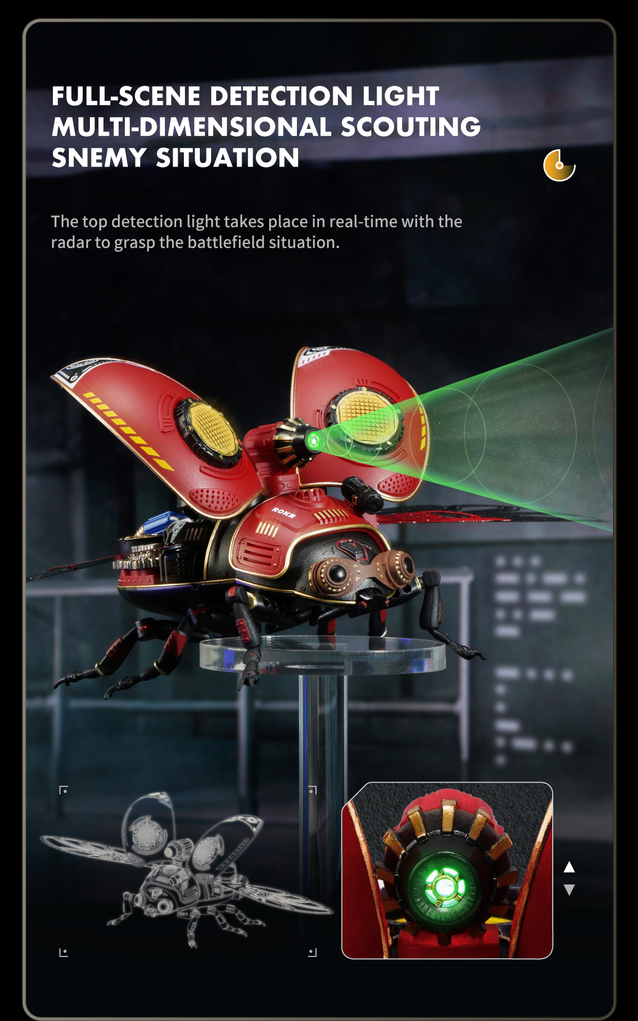 Storm Beetle Mechanical Species DIY 3D Puzzle