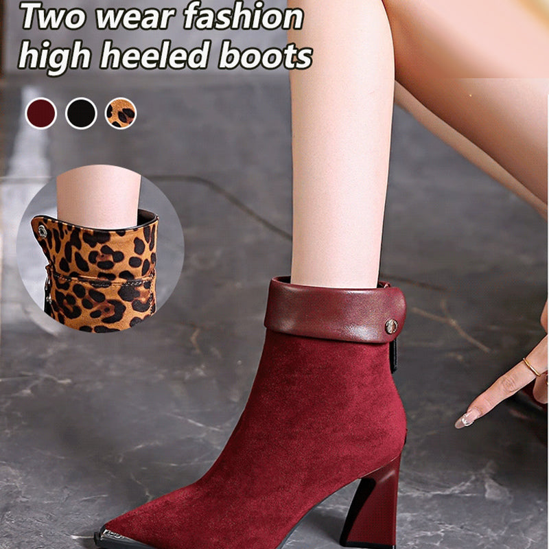 ❄️Winter Special❄️ Women's Faux Suede High Heel Ankle Boots