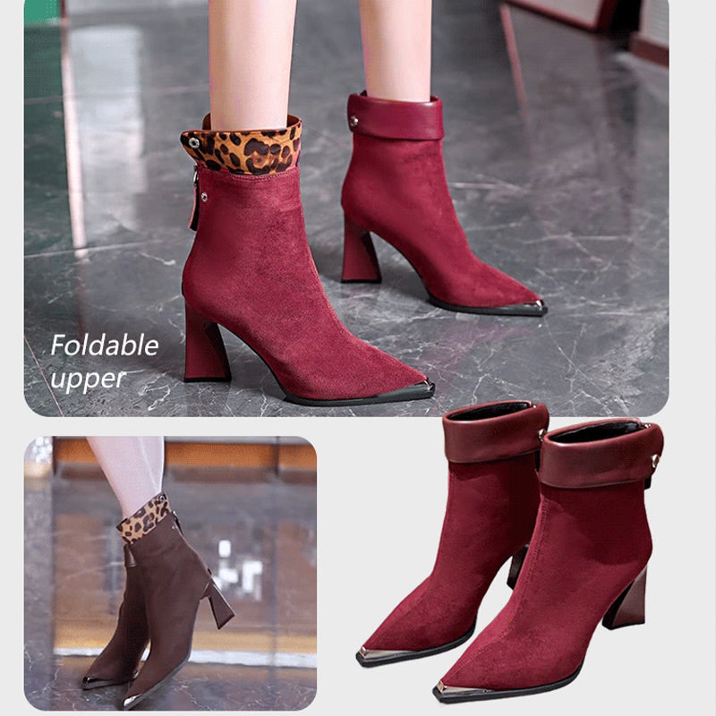❄️Winter Special❄️ Women's Faux Suede High Heel Ankle Boots