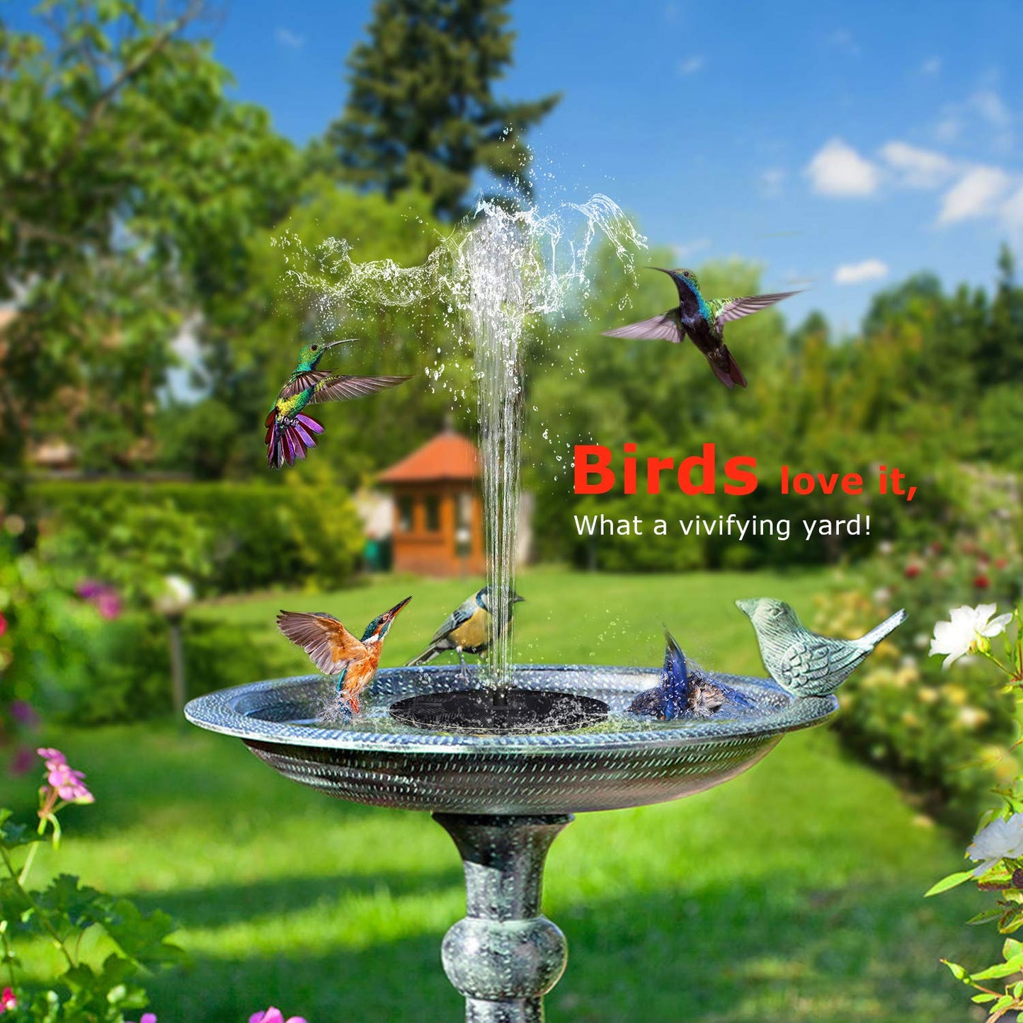 πBest Mother's Day Gift Of 2023π - Solar outdoor fountain-The perfect garden decoration