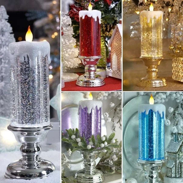 LED Candles With Pedestal
