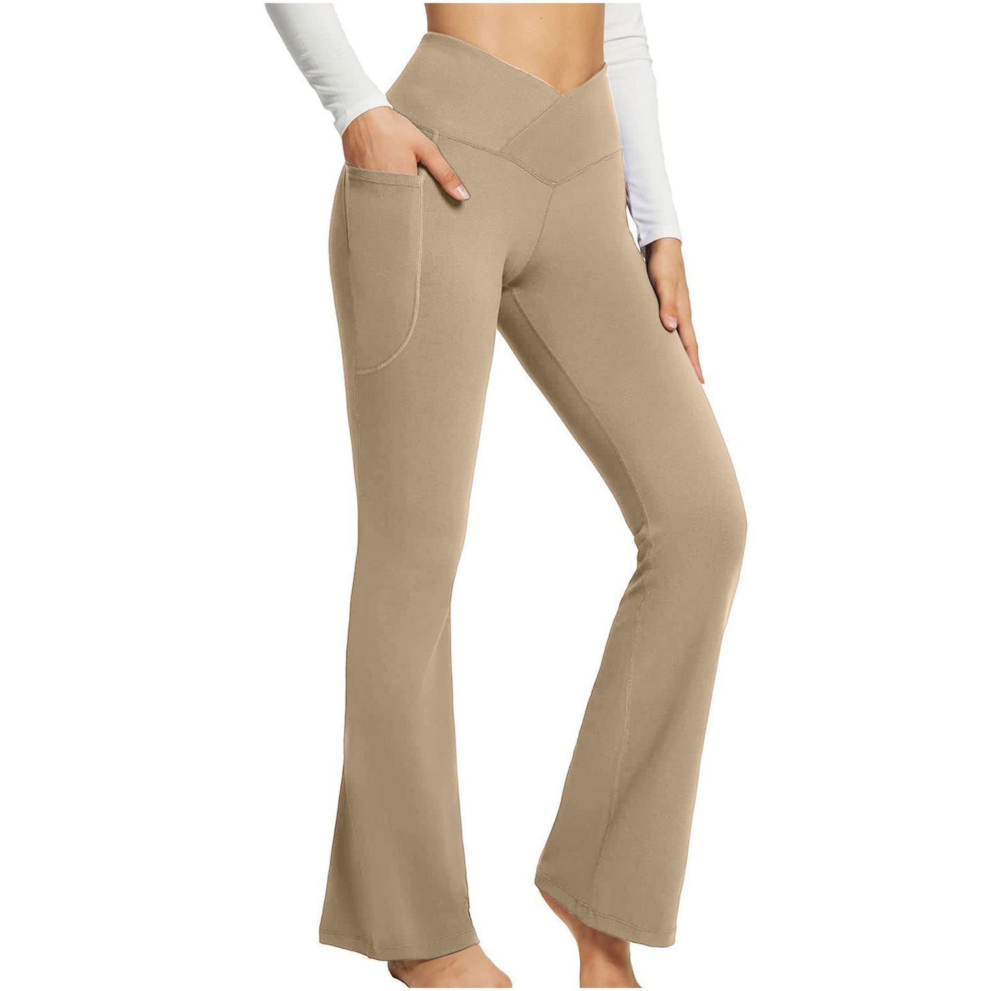High-Waisted Lift Butt Flare Yoga Leggings With Pockets (Buy 2 Free Shipping)