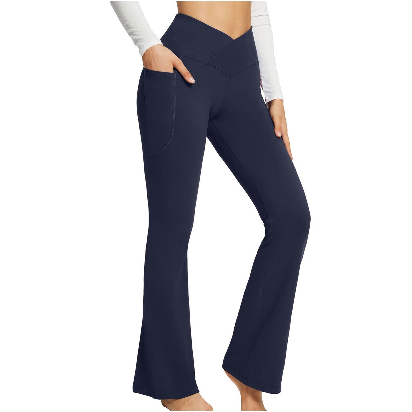High-Waisted Lift Butt Flare Yoga Leggings With Pockets (Buy 2 Free Shipping)