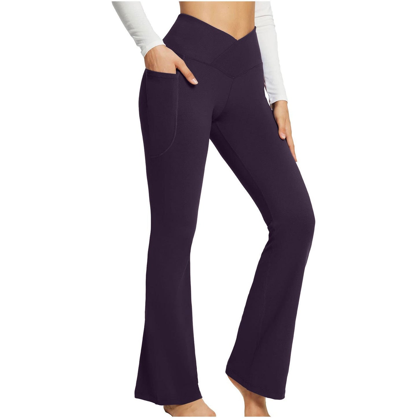 High-Waisted Lift Butt Flare Yoga Leggings With Pockets (Buy 2 Free Shipping)