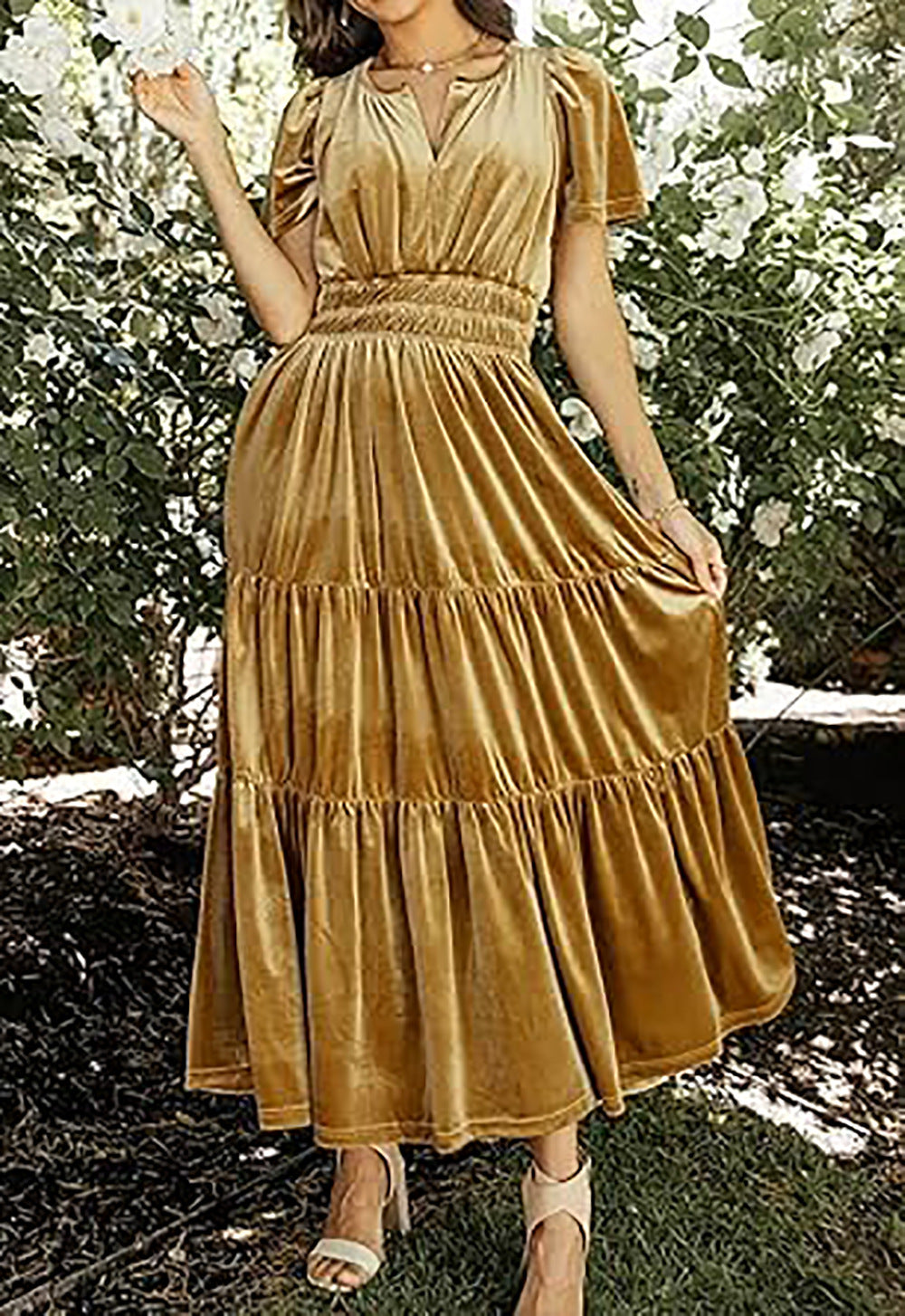 💃Women‘s Velvet Tiered Maxi Dress - Early Christmas Sale 49% OFF (Free Shipping)