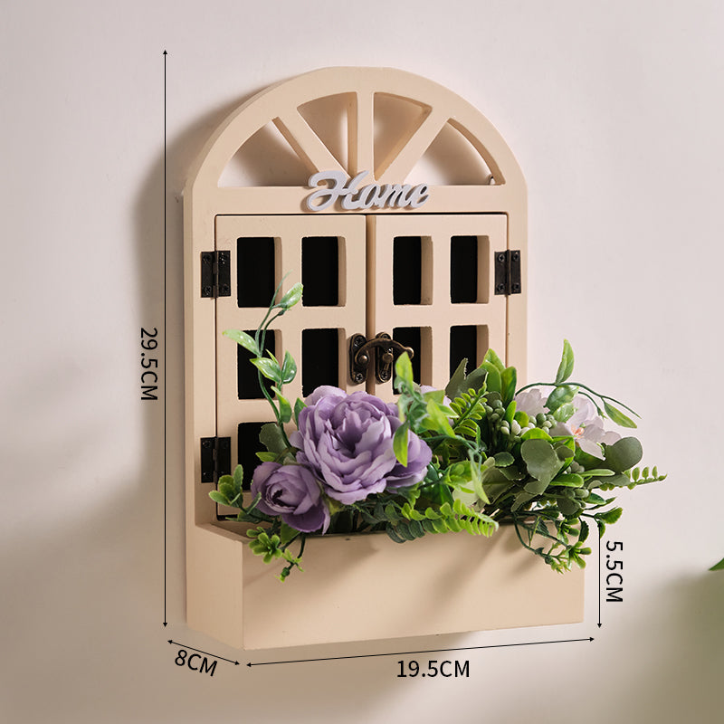 Pastoral Style Wall Decoration Wall Shelves Living Room Bedroom Creative Background Wall