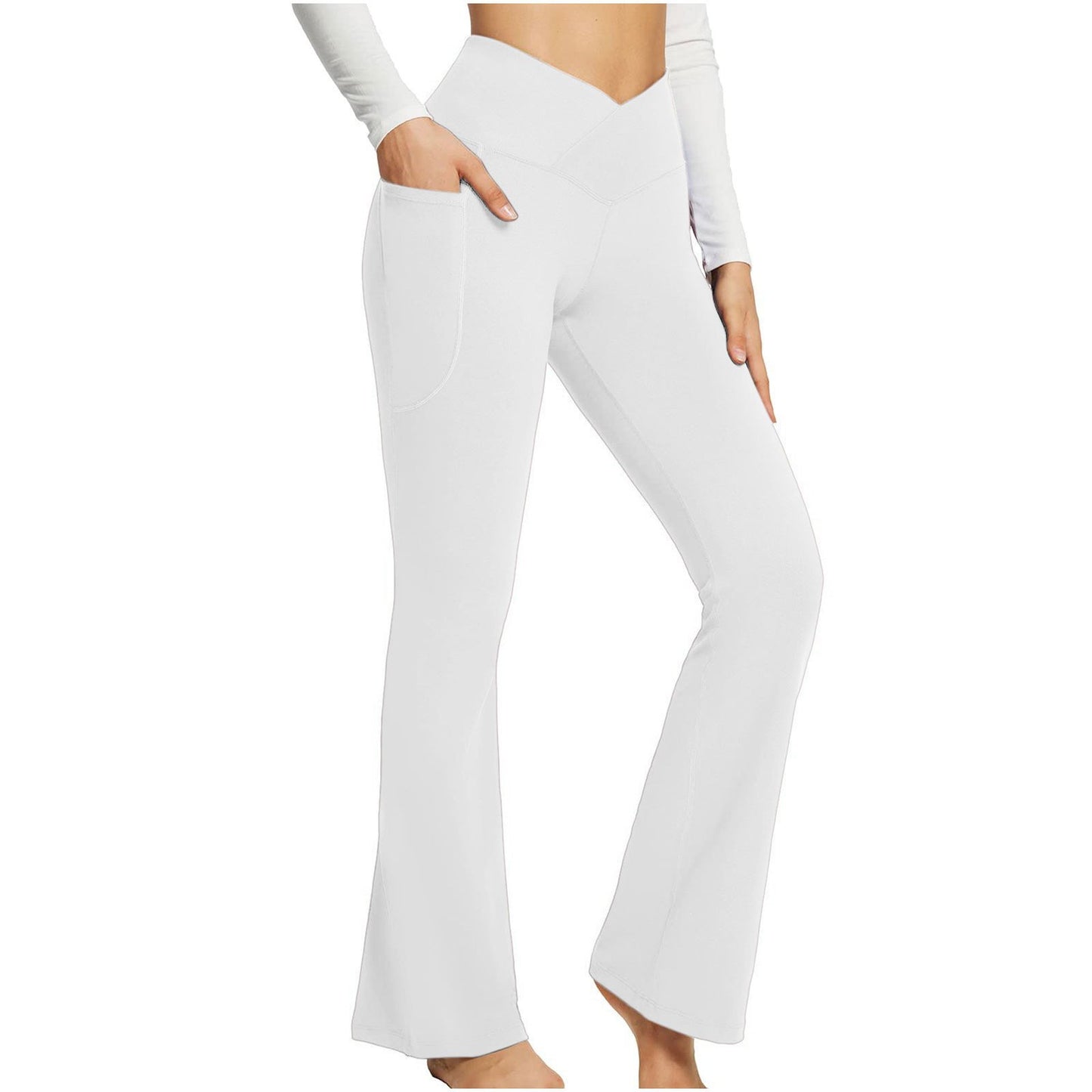 High-Waisted Lift Butt Flare Yoga Leggings With Pockets (Buy 2 Free Shipping)