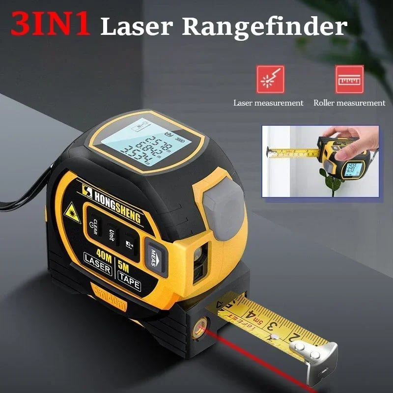 Made in Germany🎉3-In-1 Infrared Laser Tape Measuring
