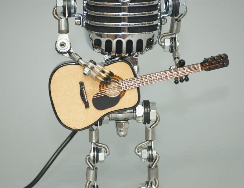 40% OFF丨Vintage Metal Microphone Robot Desk Lamp