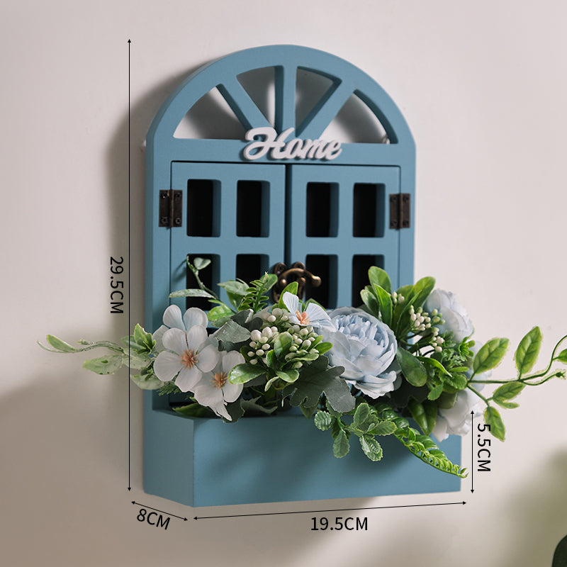Pastoral Style Wall Decoration Wall Shelves Living Room Bedroom Creative Background Wall