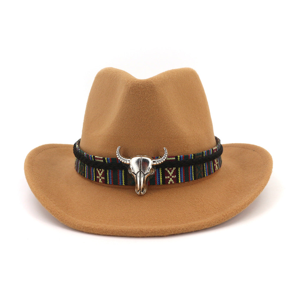 Hubert Western Cowboy Hat- Wine Red