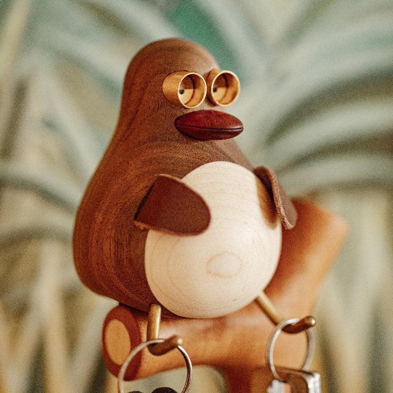 Duck Key Holder Storage Desktop Ornament Wooden Creative Gifts
