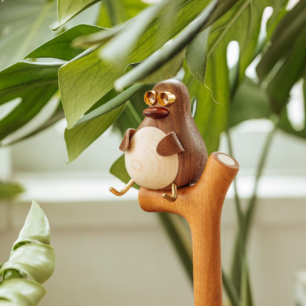 Duck Key Holder Storage Desktop Ornament Wooden Creative Gifts