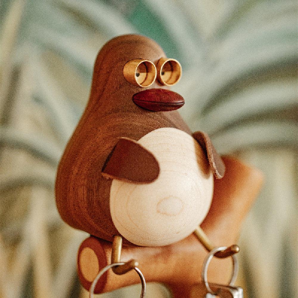 Duck Key Holder Storage Desktop Ornament Wooden Creative Gifts