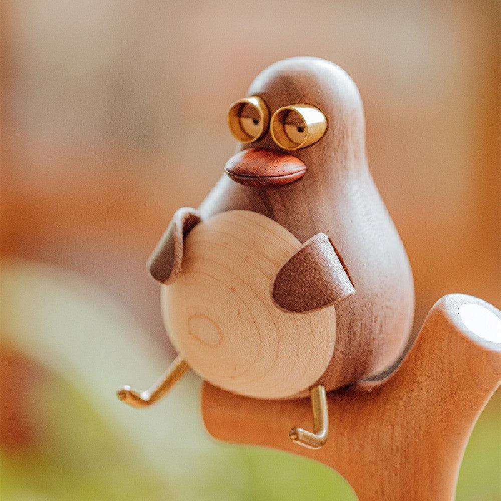 Duck Key Holder Storage Desktop Ornament Wooden Creative Gifts