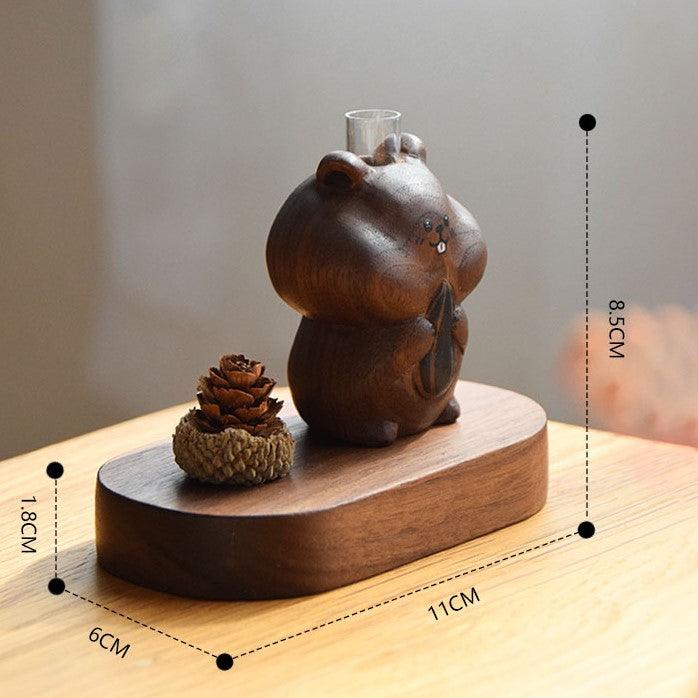 Hamster Wooden Diffuser | Essential oil Diffuser Hand-carved Ornaments