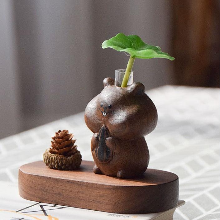 Hamster Wooden Diffuser | Essential oil Diffuser Hand-carved Ornaments