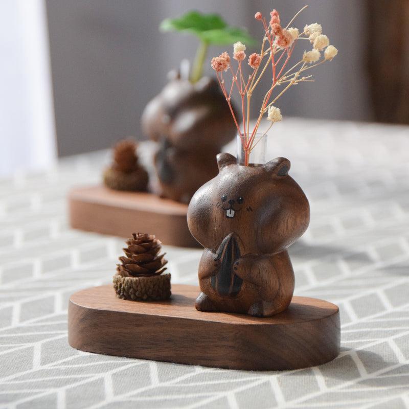 Hamster Wooden Diffuser | Essential oil Diffuser Hand-carved Ornaments