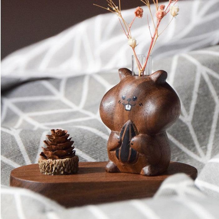 Hamster Wooden Diffuser | Essential oil Diffuser Hand-carved Ornaments