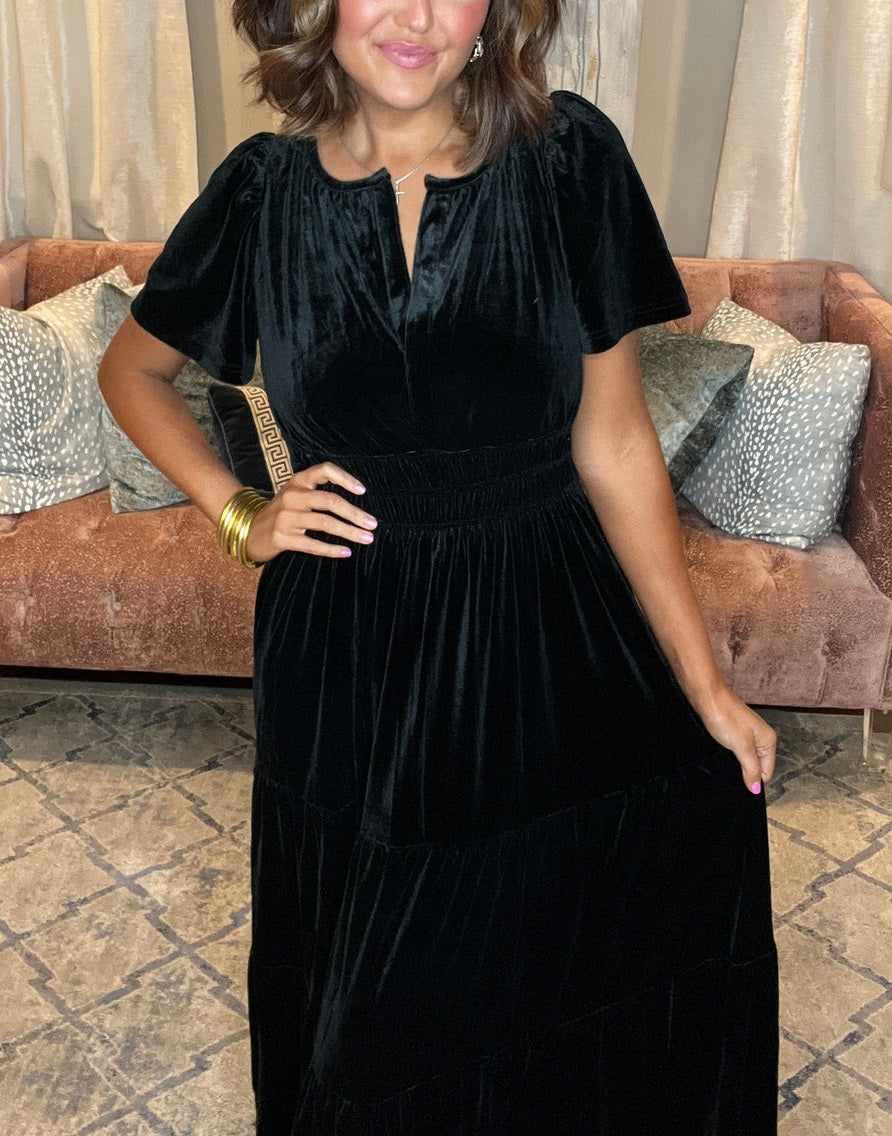 💃Women‘s Velvet Tiered Maxi Dress - Early Christmas Sale 49% OFF (Free Shipping)