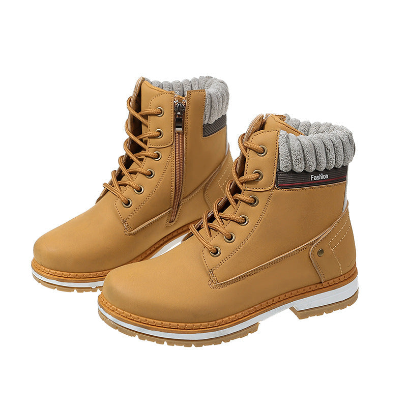 Ideal Gift - Water and weatherproof ankle lace-up boots for women for working, hiking and fighting