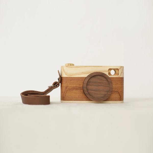 Wooden Camera Handcrafted Wood Retro Camera Décor Gifts-DC