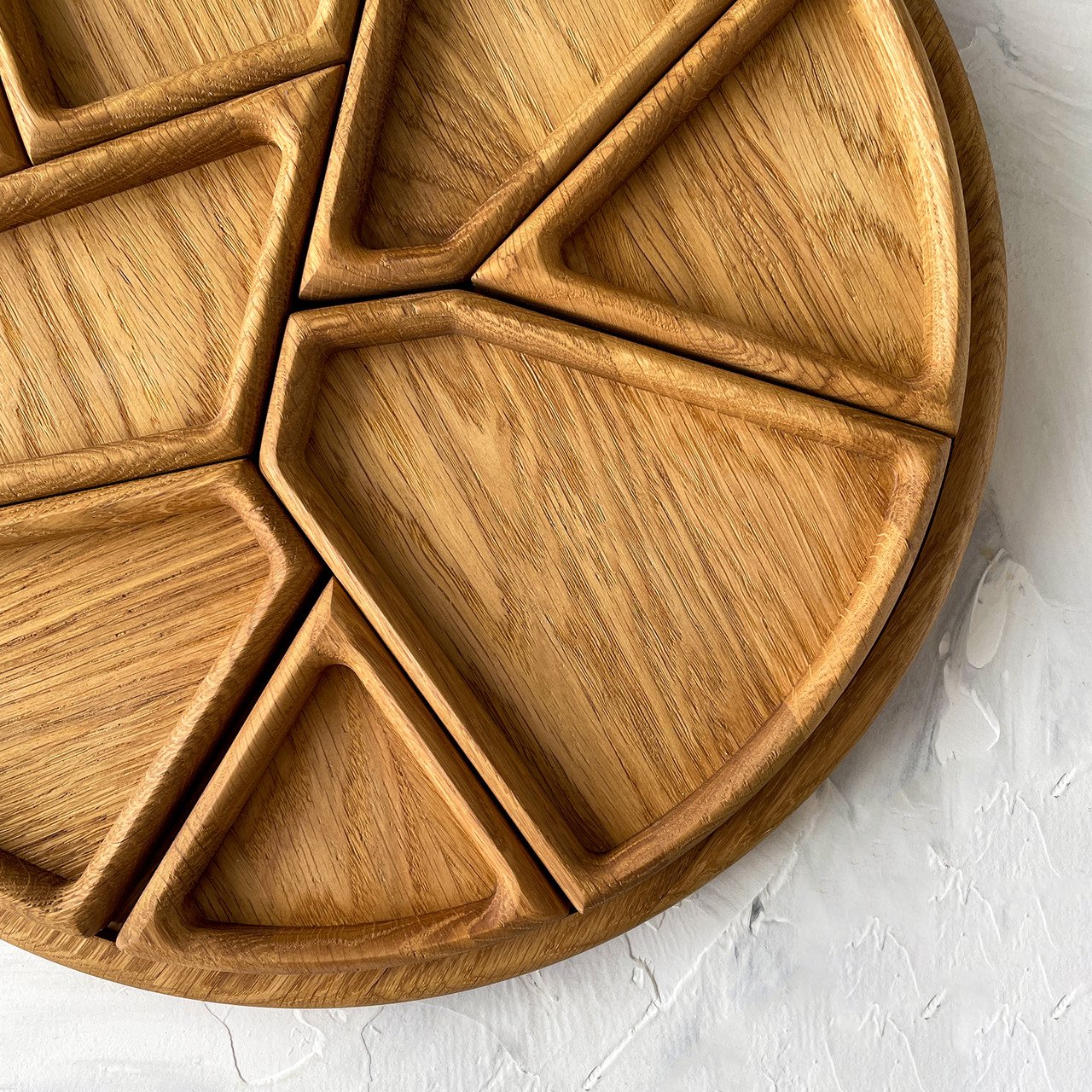 🏆Hot Sale⚡Puzzle Serving Tray - Wood with Removable Compartments