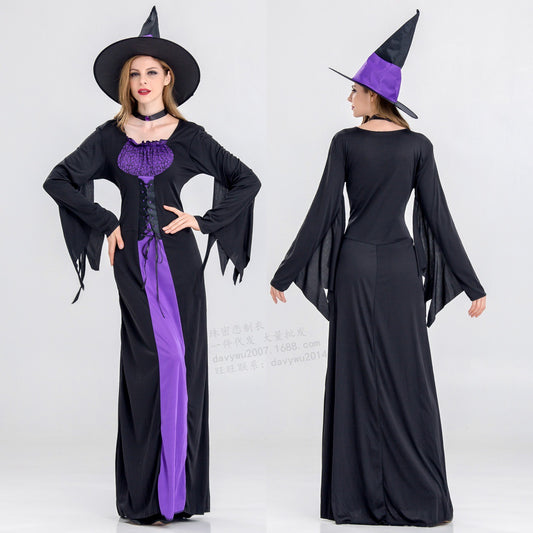 Halloween witch purple costume