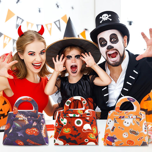Halloween Candy Bag Non Woven Pumpkin Tote Bag