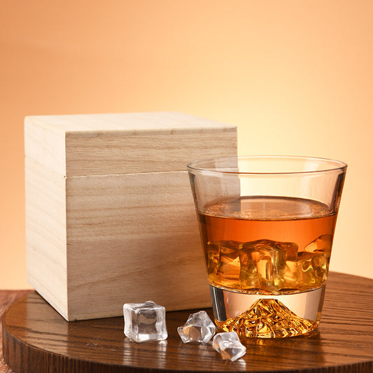 Personalized Snow Mountain Whiskey Glass