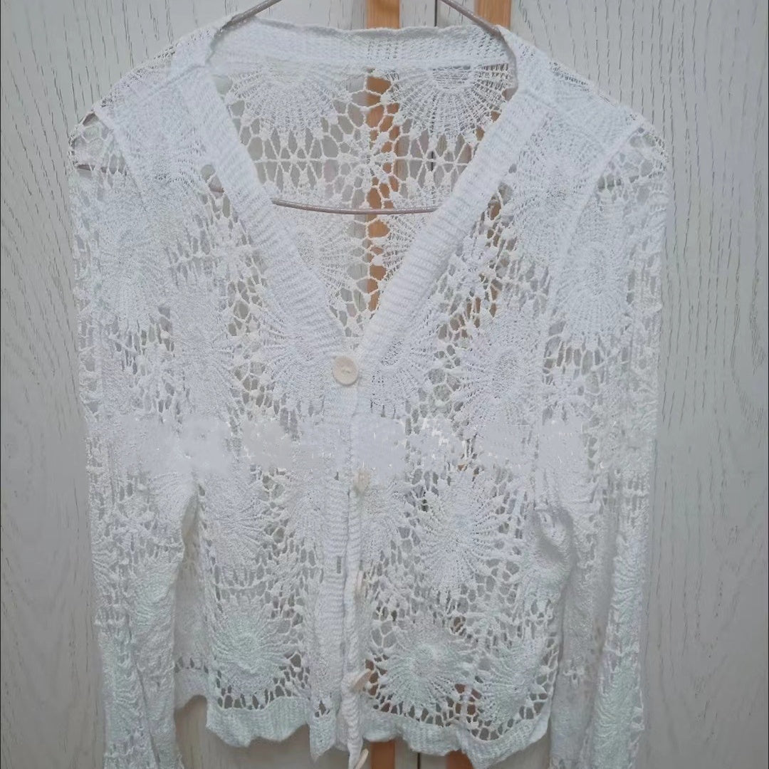 Women's Long Sleeve V-Neck Jacket