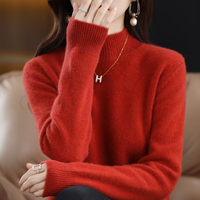 (New In)Women high neck cashmere wool sweater