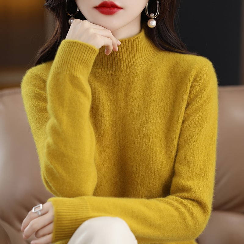 (New In)Women high neck cashmere wool sweater