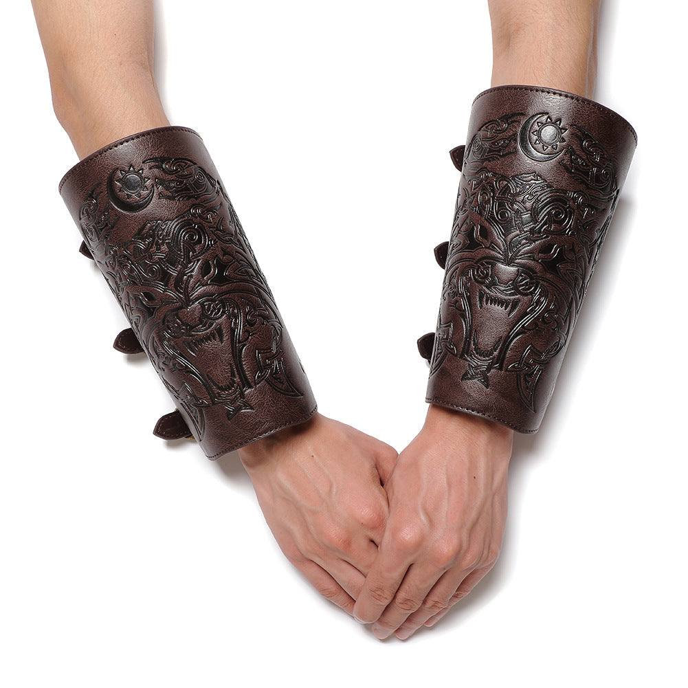 Viking Handmade Leather Wristband