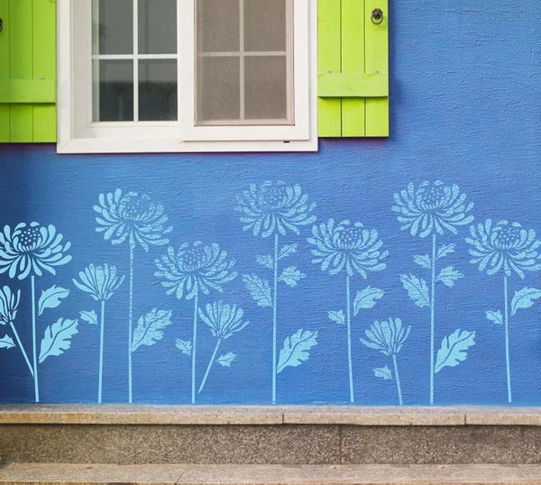 🔥DIY decoration🌻-Garden Fence Large Flower Stencils