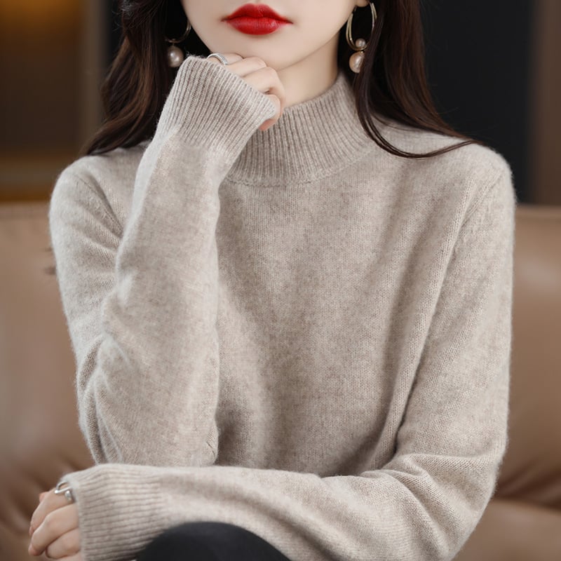 (New In)Women high neck cashmere wool sweater