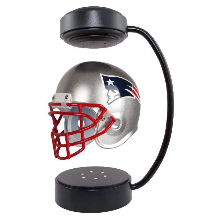 NFL Rotating Levitating Hover Helmet With LED Lighting & Hover Football With Bluetooth Speaker
