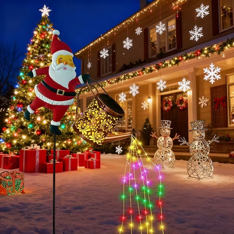 🎅Christmas Claus Solar Kettle Lights