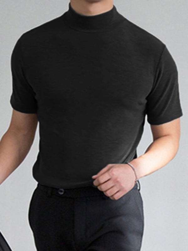 Men 's High Neck Slim Fit T-shirt-BUY 3 GET FREE SHIPPING