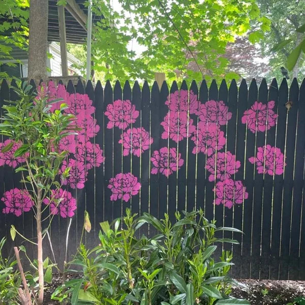 🔥DIY decoration🌻-Garden Fence Large Flower Stencils