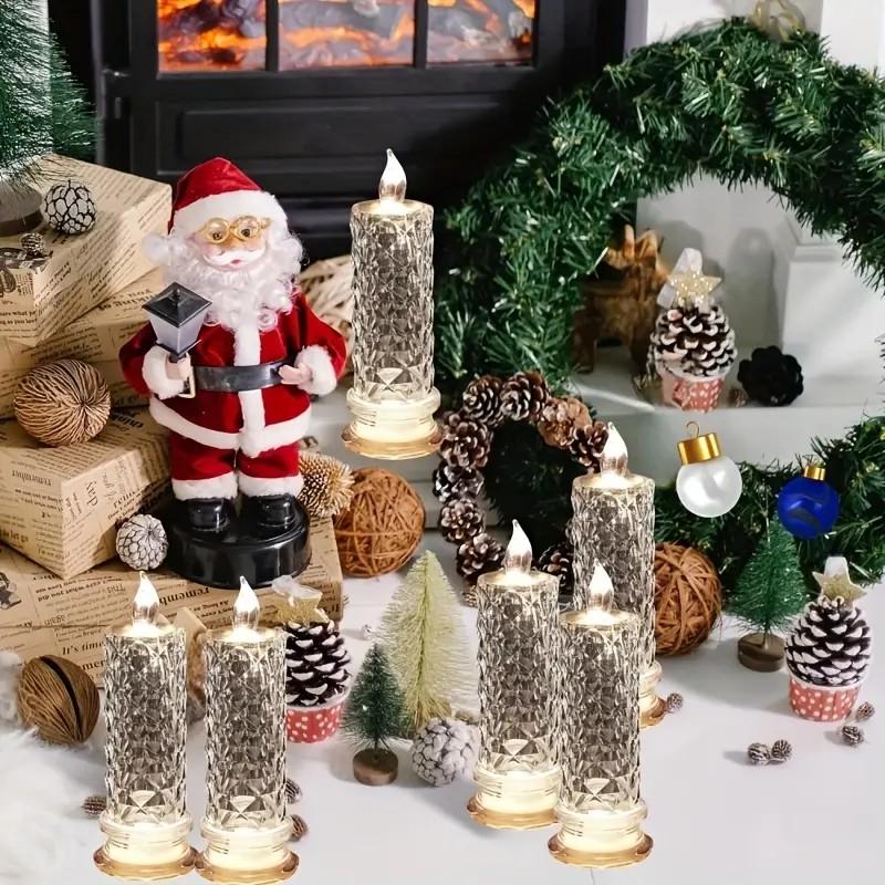 ✨🕯️LED Plastic Candle Lights 🌈Battery Operated