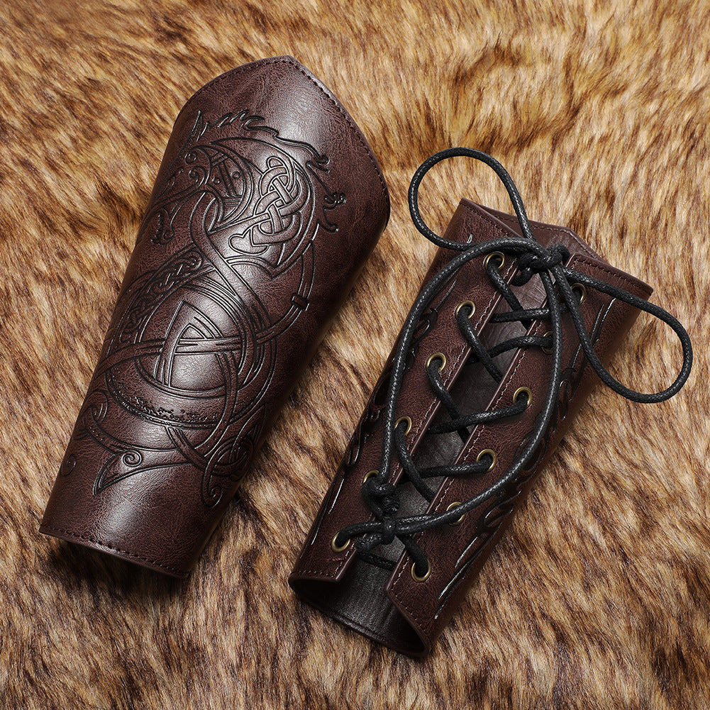 Viking Handmade Leather Wristband