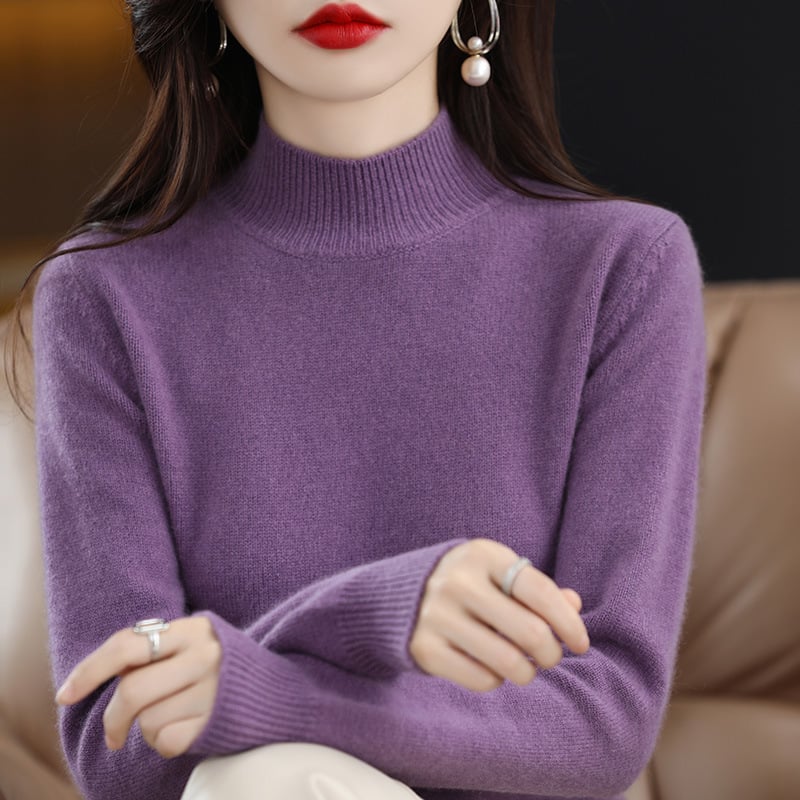 (New In)Women high neck cashmere wool sweater