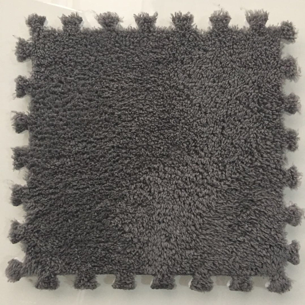 Spliced suede carpet